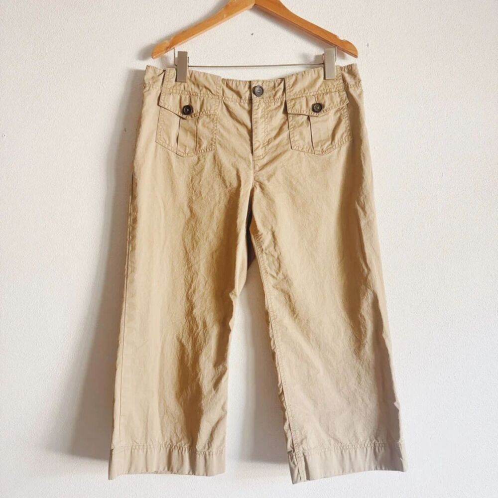 y2k vintage Banana Republic khaki cargo capris
